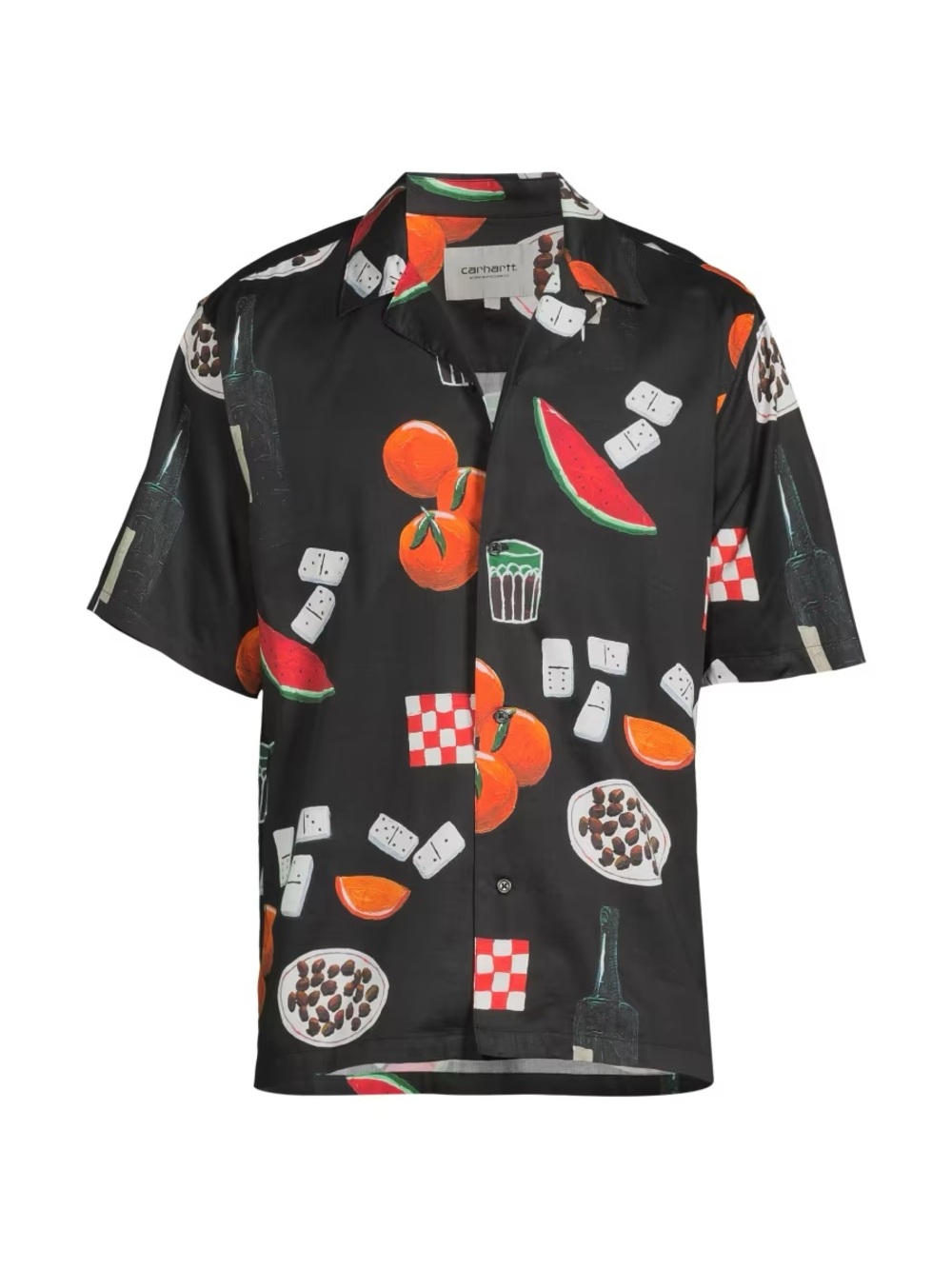 Carhartt WIP Isis Maria Dinner Shirt Artist Print Camp Collar Large